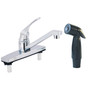 Home Plus One Handle Chrome Kitchen Faucet Side Sprayer Included