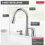 Delta Kate One Handle Chrome Pull-Down Kitchen Faucet
