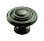 Amerock Inspirations Round Cabinet Knob 1-5/16 in. D 1 in. Weathered Nickel 1 pk