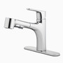 OakBrook One Handle Chrome Pull Out Kitchen Faucet