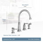 Moen Edison One Handle Stainless Steel Kitchen Faucet Side Sprayer Included