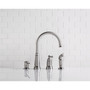 Moen Edison One Handle Stainless Steel Kitchen Faucet Side Sprayer Included
