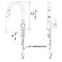 Huntington Brass One Handle Chrome Bar Faucet