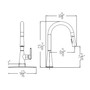 Huntington Brass One Handle Matte Black Kitchen Faucet