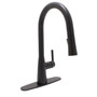Huntington Brass One Handle Matte Black Kitchen Faucet