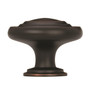 Amerock Round Cabinet Knob 1-5/16 in. D 1 in. Oil Rubbed Bronze 1 pk