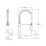 Huntington Brass Rexford II One Handle Matte Black Kitchen Faucet
