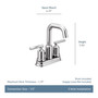 Moen Gibson Brushed Nickel Bathroom Faucet 4 in.