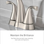 Moen Adler Brushed Nickel Bathroom Faucet 4 in.