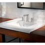 Moen Genta Brushed Nickel Two-Handle Bathroom Sink Faucet 8 in.