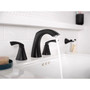 Moen Lindor Matte Black Bathroom Faucet 8-16 in.