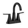 Moen Mikah Matte Black Two-Handle Bathroom Sink Faucet 4 in.