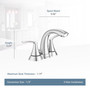 Moen Darcy Chrome Bathroom Faucet 4 in.