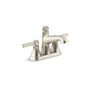 Kohler Georgeson Brushed Nickel Centerset Bathroom Sink Faucet 4 in.