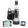 The Basement Watchdog Big Combo 1/2 HP 4,400 gph Cast Iron Dual Reed Switch AC Backup Sump Pump