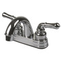 Ultra Faucets Non-Metallic Polished Chrome Centerset Bathroom Sink Faucet 4 in.
