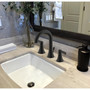 Ultra Faucets Nita Matte Black Widespread Bathroom Sink Faucet 8 in.