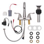 Homewerks Brushed Nickel Motion Sensing Centerset Bathroom Sink Faucet 4 in.