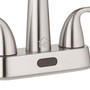 Homewerks Brushed Nickel Motion Sensing Centerset Bathroom Sink Faucet 4 in.