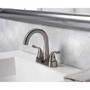 Homewerks Brushed Nickel Motion Sensing Centerset Bathroom Sink Faucet 4 in.
