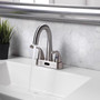 Homewerks Brushed Nickel Motion Sensing Centerset Bathroom Sink Faucet 4 in.
