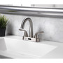 Homewerks Brushed Nickel Motion Sensing Centerset Bathroom Sink Faucet 4 in.