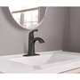 Moen Lindor Matte Black Bathroom Faucet 4 in.
