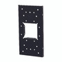 Gibraltar Mailboxes Black Steel Mailbox Mounting Board .060 Ga. 12.875 in. L