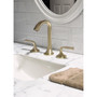 Huntington Brass Joy Satin Brass Widespread Bathroom Sink Faucet 8 in.