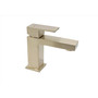 Huntington Brass Razo Satin Brass Single-Hole Bathroom Sink Faucet 4 in.
