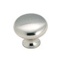 Amerock Anniversary Round Cabinet Knob 1-3/16 in. D 1 in. Sterling Nickel 1 pk