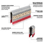 Milwaukee 3/4 in. W X 1-3/4 in. L 9 Ga. Diamond Crown Staples 960 pk