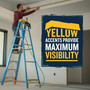 Werner 8 ft. H Fiberglass Step Ladder Type I 250 lb. capacity