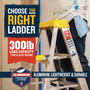 Werner 10 ft. H Aluminum Step Ladder Type IA 300 lb. capacity