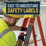 Werner 12 ft. H Fiberglass Step Ladder Type IA 300 lb. capacity