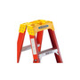 Werner 8 ft. H X 26.84 in. W Fiberglass Step Ladder Type IA Twin Steps 300 lb. cap.