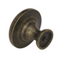Amerock Natures Splendor Round Cabinet Knob 1-5/16 in. D 1-1/16 in. Weathered Brass 1 pk