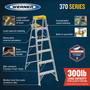 Werner 6 ft. H Aluminum Step Ladder Type IA 300 lb. capacity