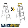 Werner 6 ft. H Aluminum Step Ladder Type IA 300 lb. capacity