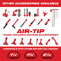 Milwaukee AIR-TIP 1-1/4 in. - 2-1/2 in. Shop Conduit Line Puller Kit Wet/Dry Vac Attachment 3 pc