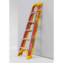 Werner Leansafe 8 ft. H Fiberglass Step Ladder Type IA 300 lb. capacity