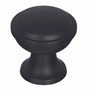 Amerock Westerly Transitional Round Cabinet Knob 1-3/16 in. D 1-3/16 in. Black Bronze 1 pk