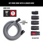 Craftsman 10 ft. L X 1-7/8 in. D Wet/Dry Vac Hose 6 pc