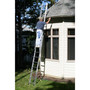 Werner 16 ft. H Aluminum Extension Ladder Type II 225 lb. capacity