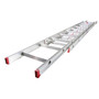Werner 20 ft. H Aluminum Extension Ladder Type III 200 lb. capacity