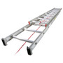 Werner 24 ft. H Aluminum Extension Ladder Type III 200 lb. capacity