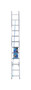 Werner 24 ft. H Aluminum Extension Ladder Type I 250 lb. capacity