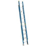 Werner 20 ft. H Fiberglass Extension Ladder Type I 250 lb. capacity