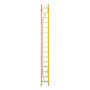 Werner Glidesafe 32 ft. H Fiberglass Extension Ladder Type IA 300 lb. capacity