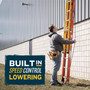 Werner Glidesafe 28 ft. H Fiberglass Extension Ladder Type IA 300 lb. capacity